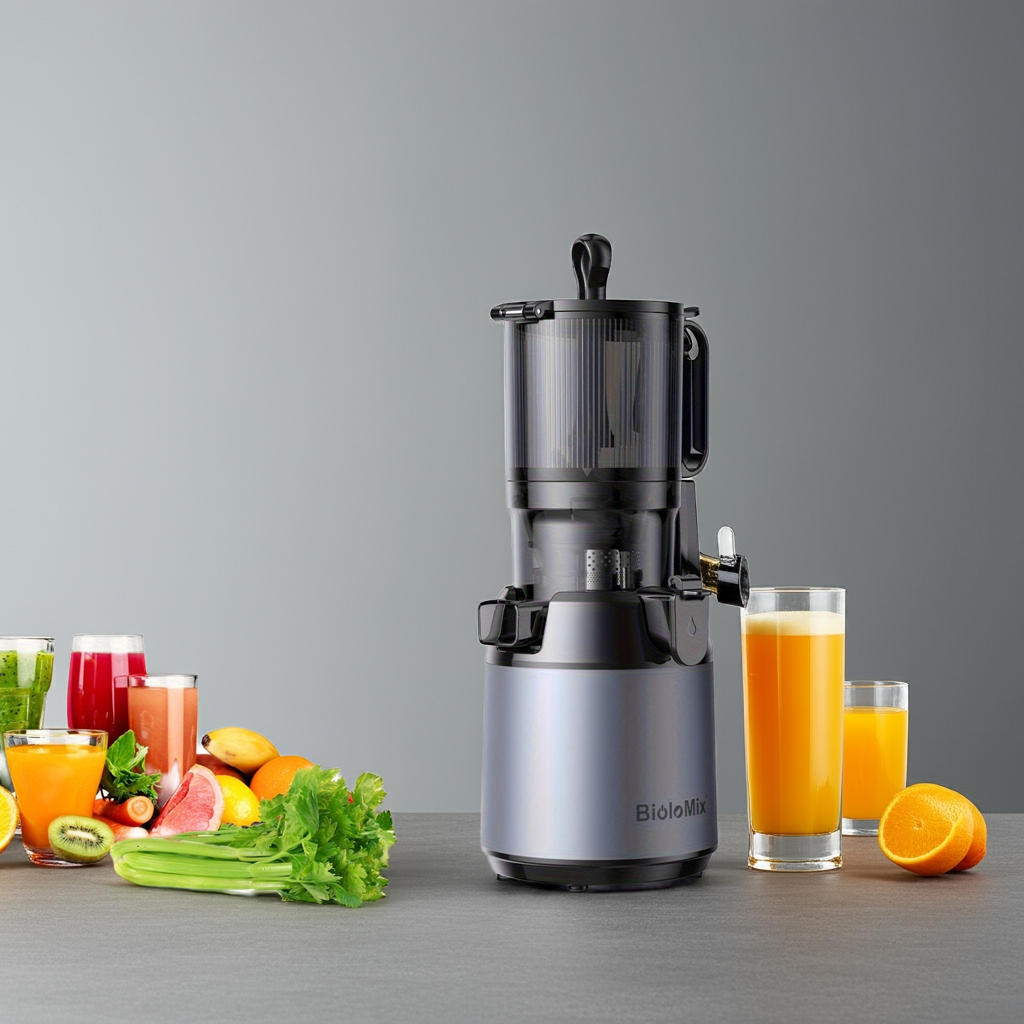 130 M Juicer Maker Machine with 130mm Extra Large Feed Chute BioloMix 250W