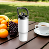 Tumbler with Straw, Travel Mug, Insulated Tumbler