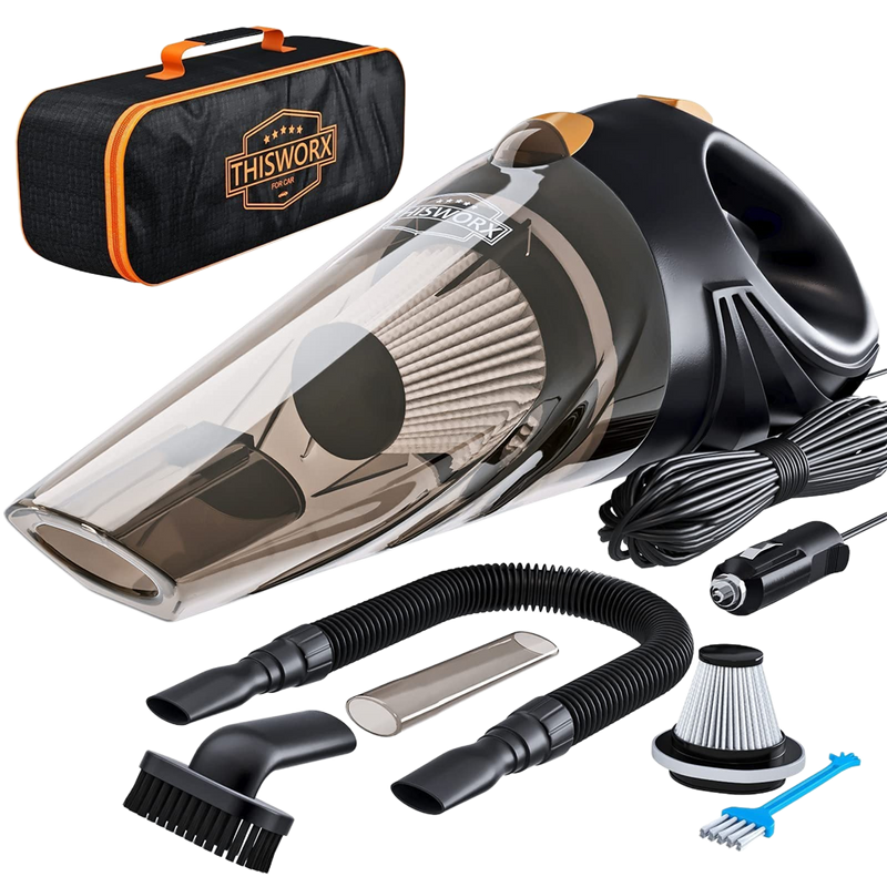 Aspirateur de voiture Portable 12V, détail automatique