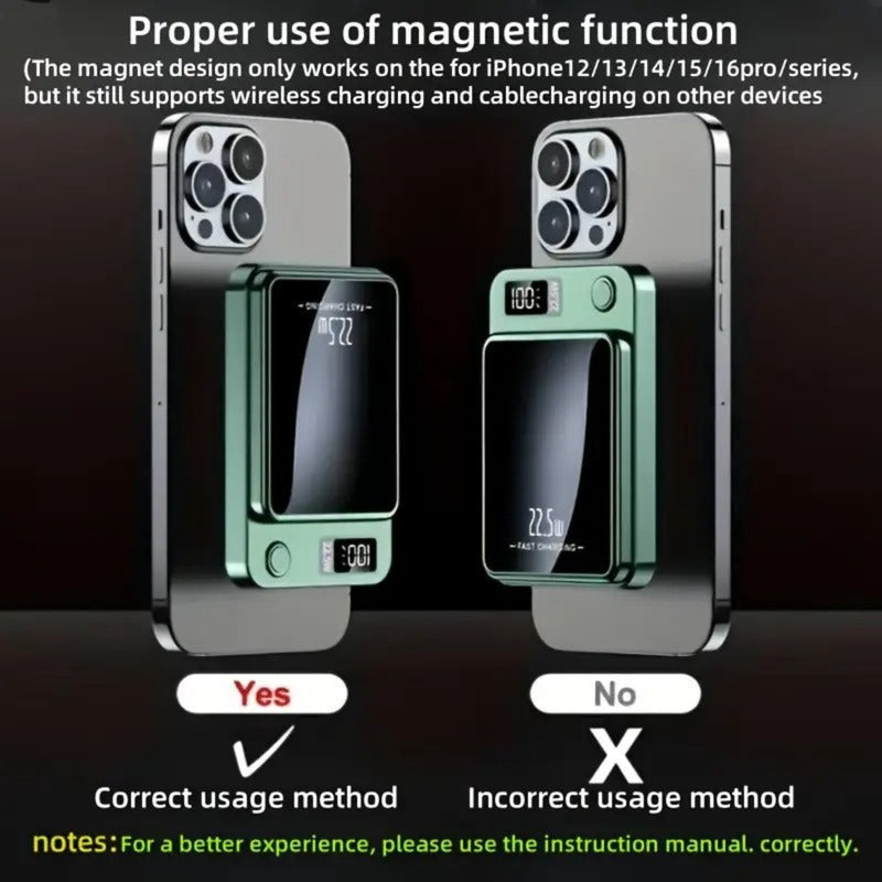 Chargeur sans fil rapide magnétique Kalandula 10 000 mAh