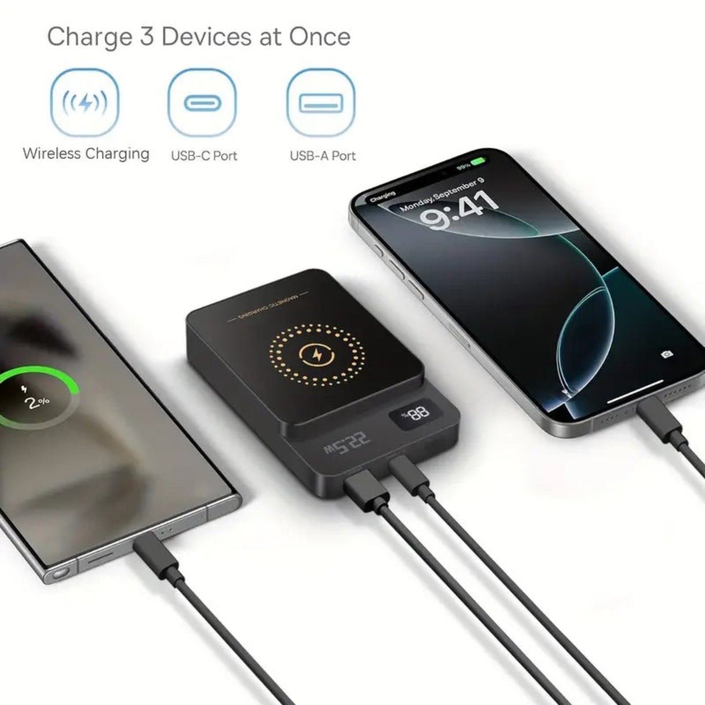Kalandula 10000mAh Magnetic Fast Wireless Charger