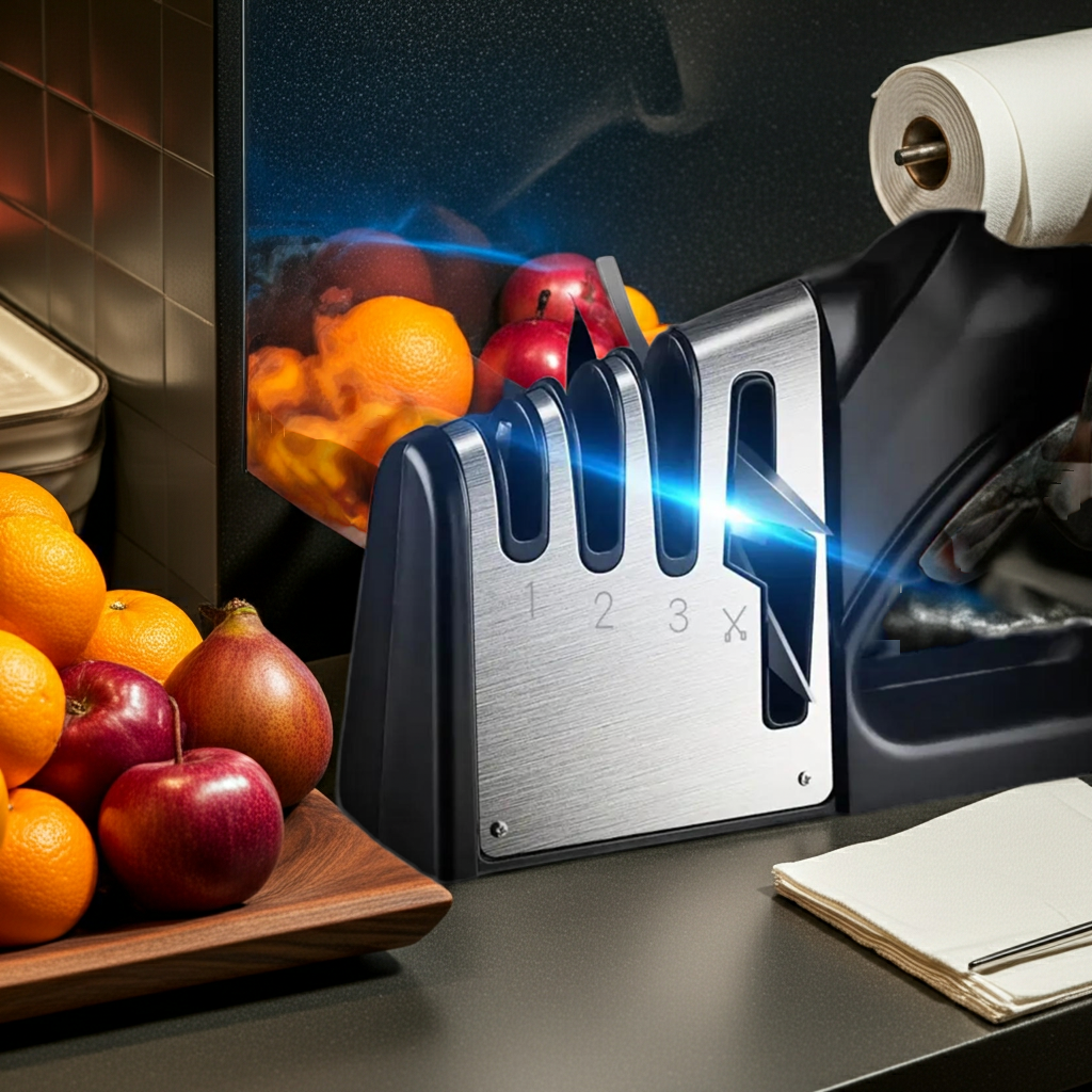 Kalandula steel Knife Sharpener with 4 in 1