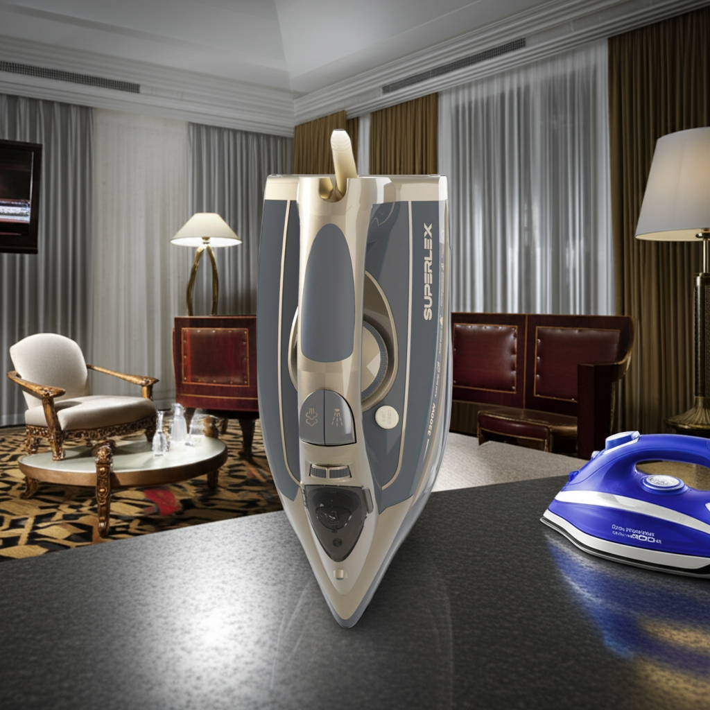 1.3F SUPERLEX 3200W Steam Iron  Powerful Ceramic Soleplate  Auto Shutoff  Fast Heating