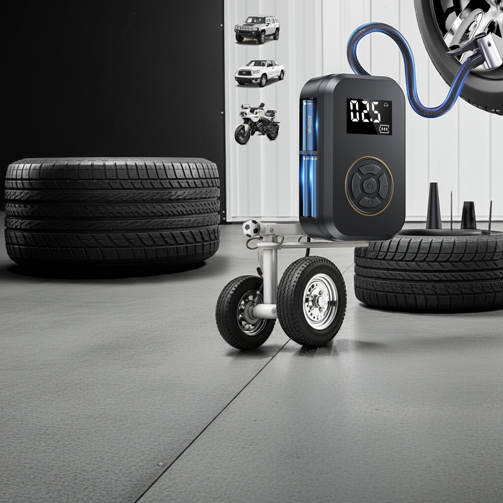 Kalandula steel Rechargeable Portable Air Compressor