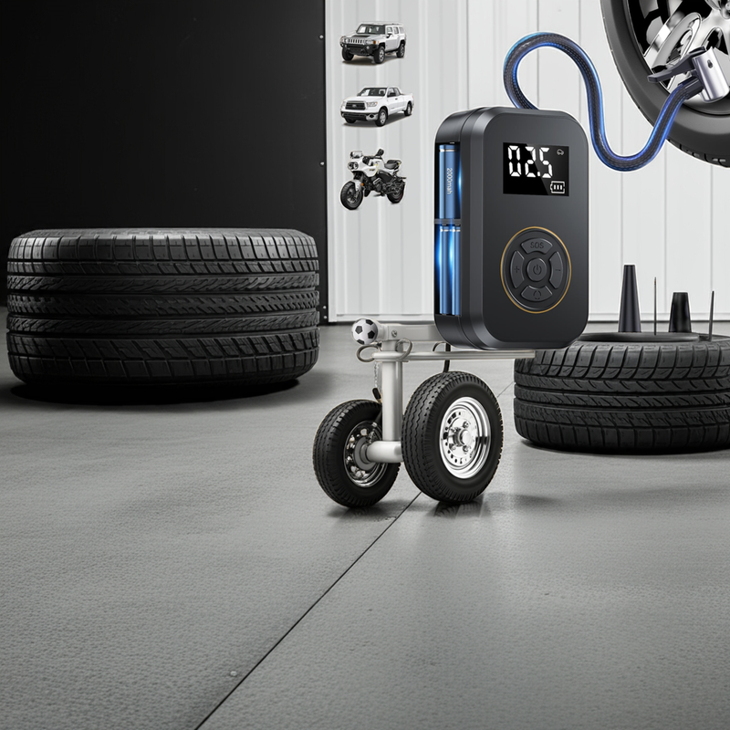 Compresseur d'air portable rechargeable en acier Kalandula