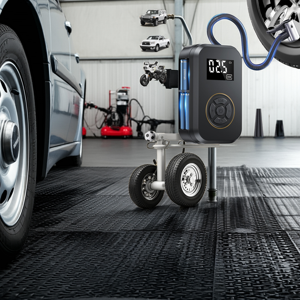 Kalandula steel Rechargeable Portable Air Compressor