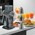 3in1 Rotary Food Slicer Chopper  Grater  MultiFunction