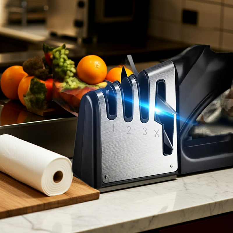 Kalandula steel Knife Sharpener with 4 in 1