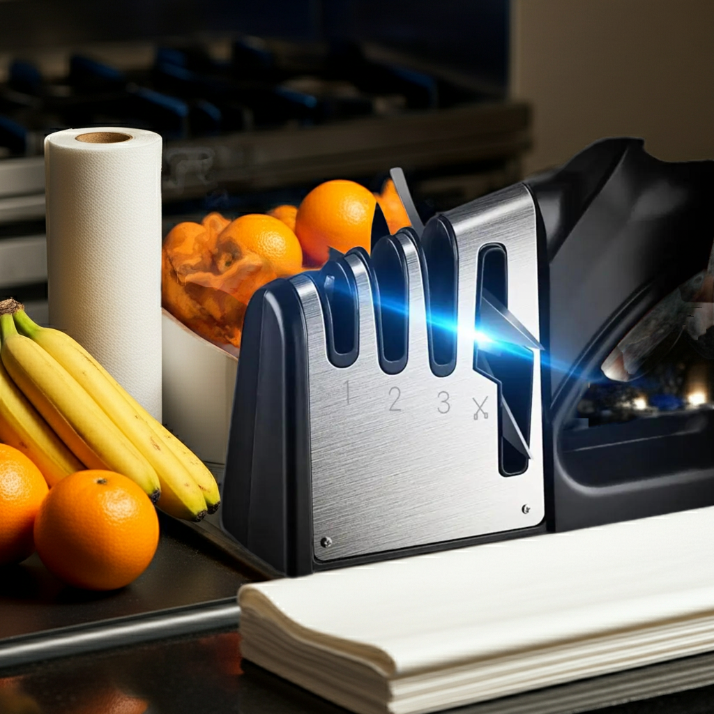 Kalandula steel Knife Sharpener with 4 in 1