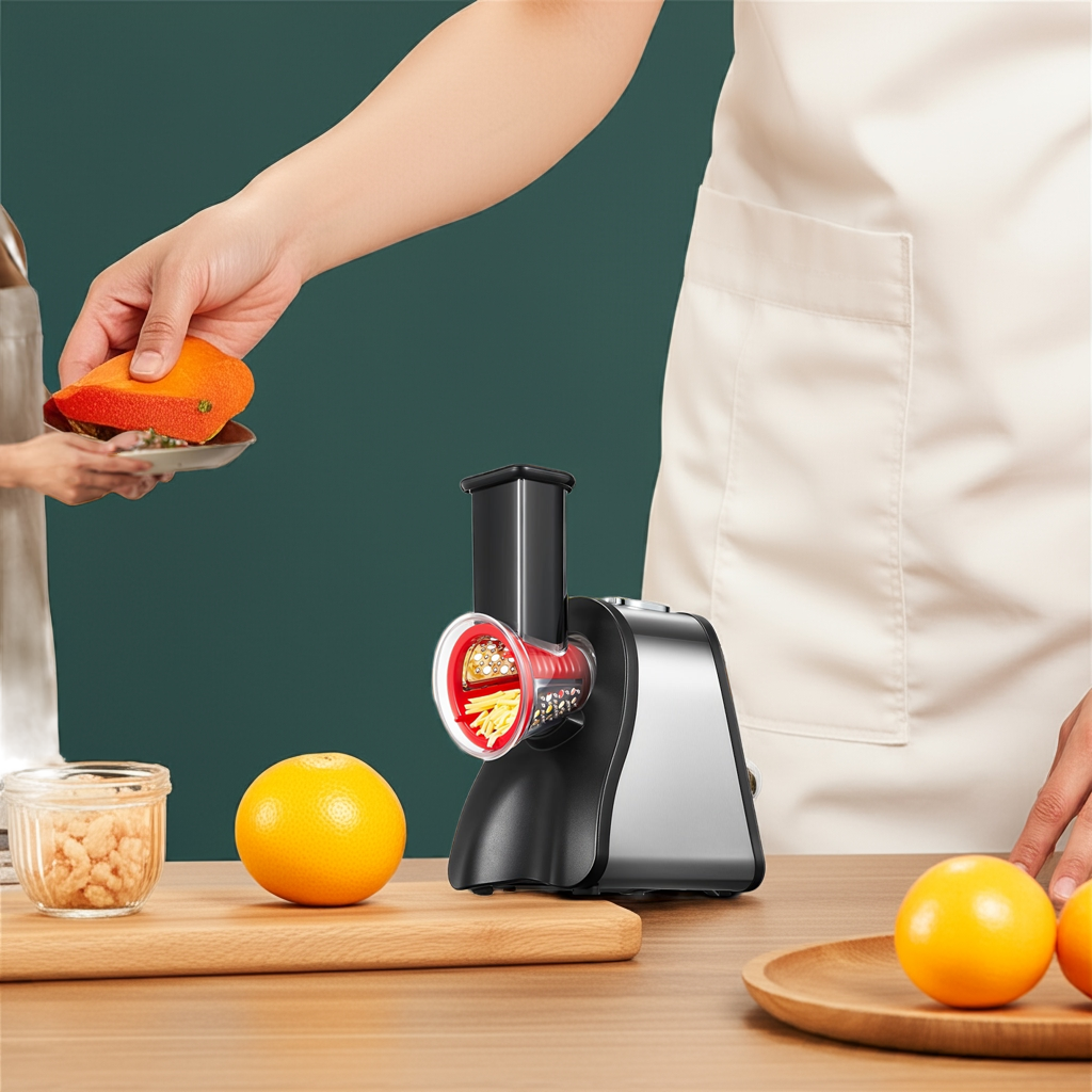 4-in-1Kalandula Steel Electric Cheese Grater Salad Shooter