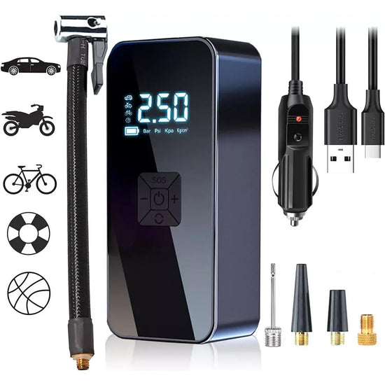 Portable Tire Inflator  Phone Charger  150PSI Cordless Air Pump