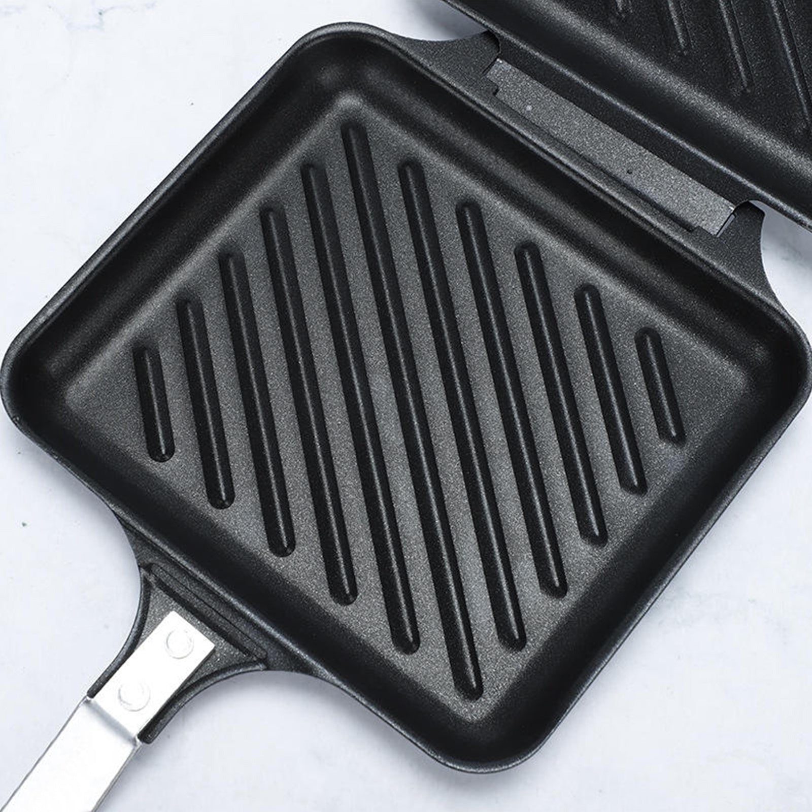 Stovetop Sandwich Master NonStick Flip Pan for Toasted Sandwiches