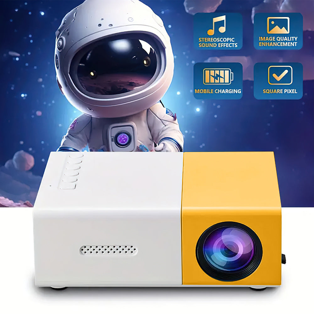 Stable 1080P Mini Projector  Portable Home Cinema  Smartphone Sync