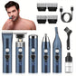 5in 1 Mens Electric Shaver Shaver for Bald Men 3 Speed Shaver with 4 Replacement Heads USB Charging Electric Shaver Grooming Set Portable Travel Shaver Creative Gift UK Local Warehousemy Gifts Ooo