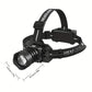 UltraBright Rechargeable LED Headlamp with 5 Lighting Modes Red Light Warning and 90 Adjustable Focus  Perfect for Camping Hunting Hiking Running and Car Repairs Camping Light