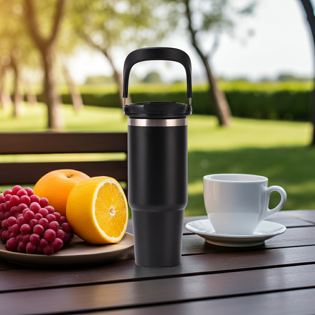 Tumbler with Straw, Travel Mug, Insulated Tumbler