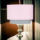 KAlandula Steel Pink  Grey 2 Tier Lamp Shade