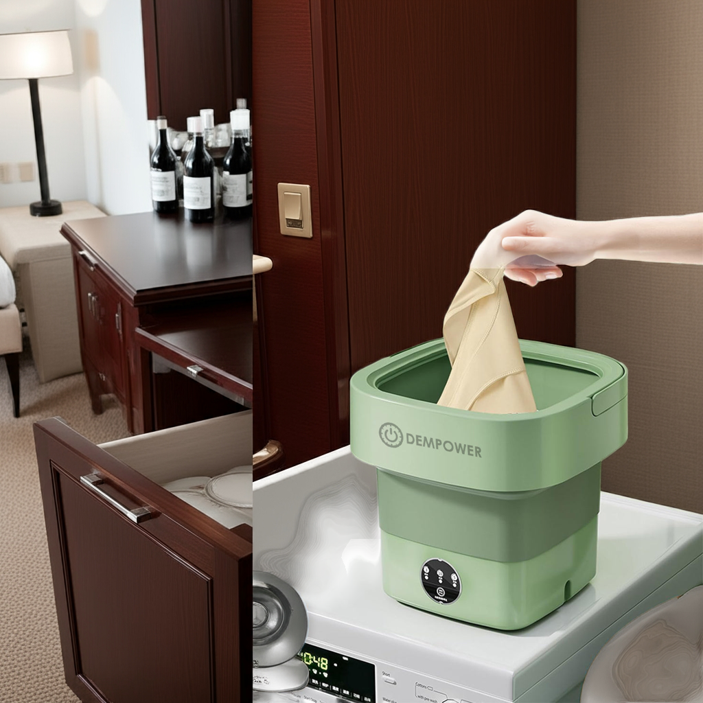 1k Mini Portable Laundry Washing Machine Green