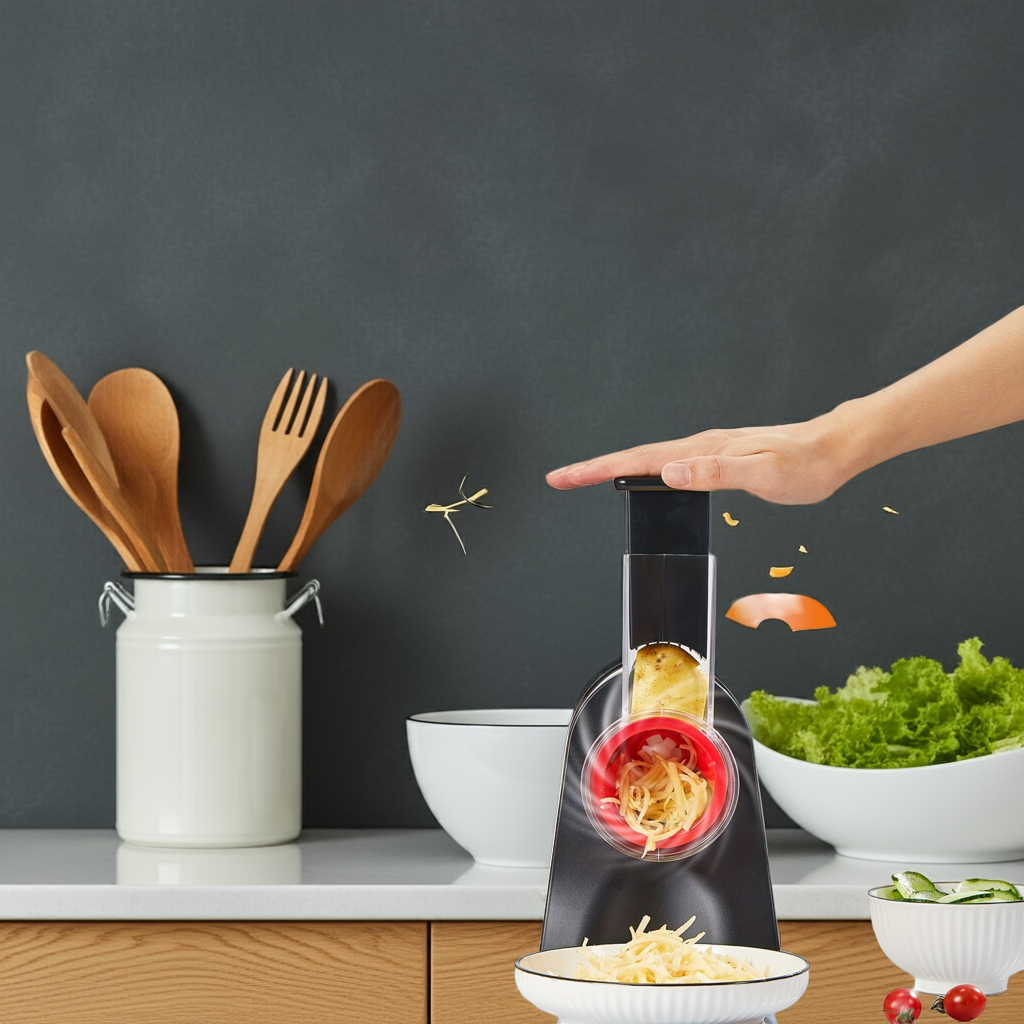 4-in-1Kalandula Steel Electric Cheese Grater Salad Shooter