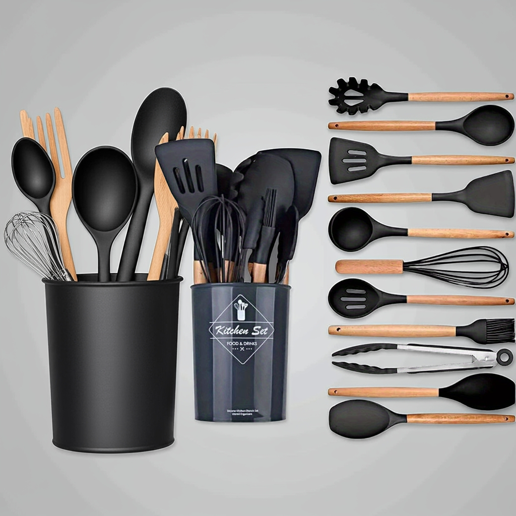 Kalandula Stee Kitchen 12Piece Silicone Utensil Set