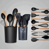 Conjunto de utensílios de cozinha em silicone Kalandula Stee, 12 peças 