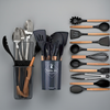 Conjunto de utensílios de cozinha em silicone Kalandula Stee, 12 peças 