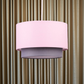 KAlandula Steel Pink  Grey 2 Tier Lamp Shade