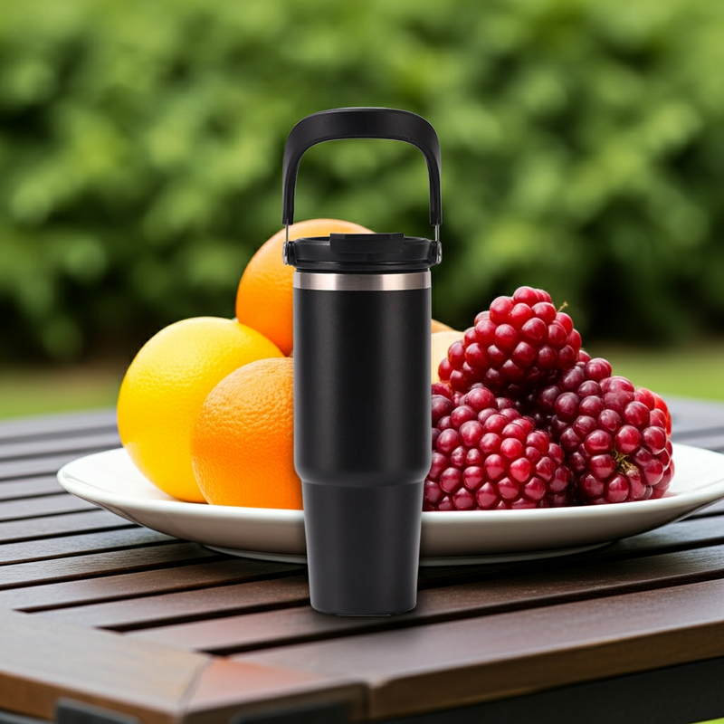 Tumbler with Straw, Travel Mug, Insulated Tumbler