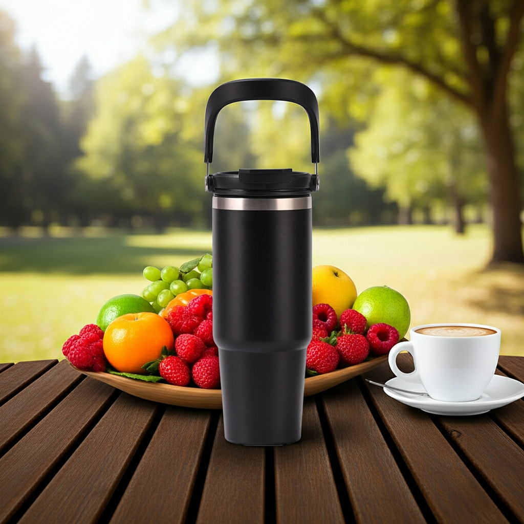 Tumbler with Straw, Travel Mug, Insulated Tumbler