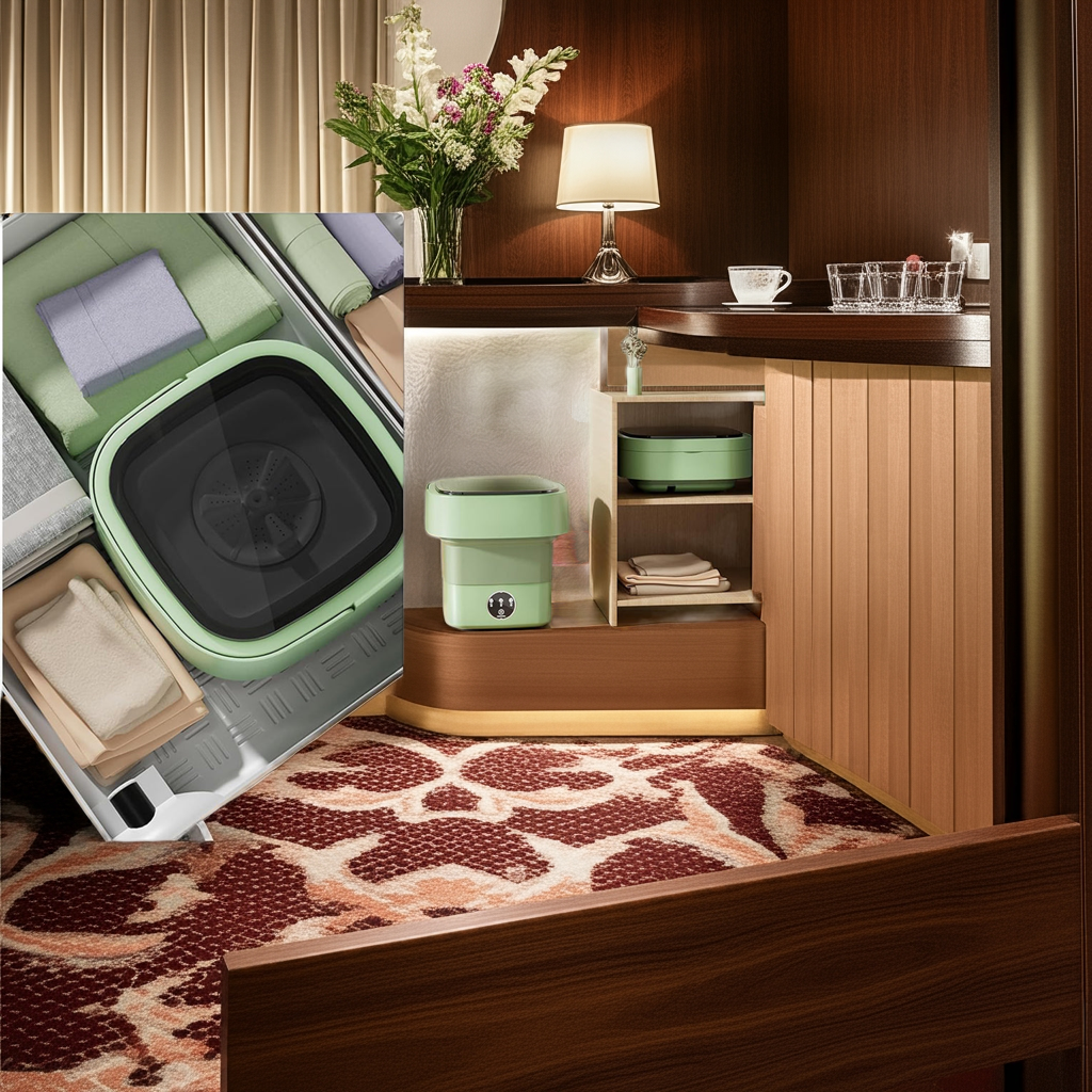 1k Mini Portable Laundry Washing Machine Green