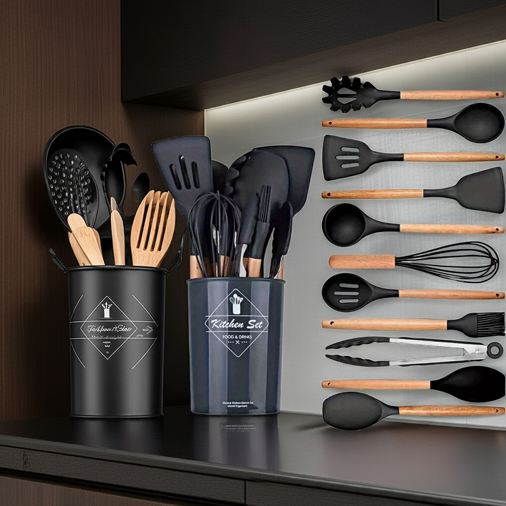 Kalandula Stee Kitchen 12Piece Silicone Utensil Set