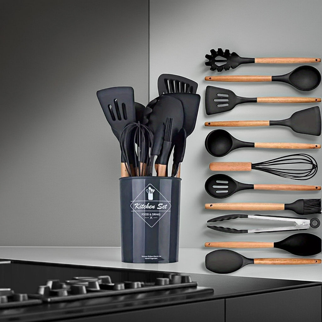 Kalandula Stee Kitchen 12Piece Silicone Utensil Set