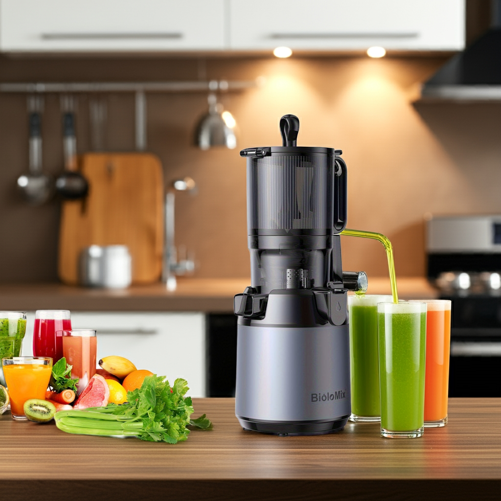 130 M Juicer Maker Machine with 130mm Extra Large Feed Chute BioloMix 250W